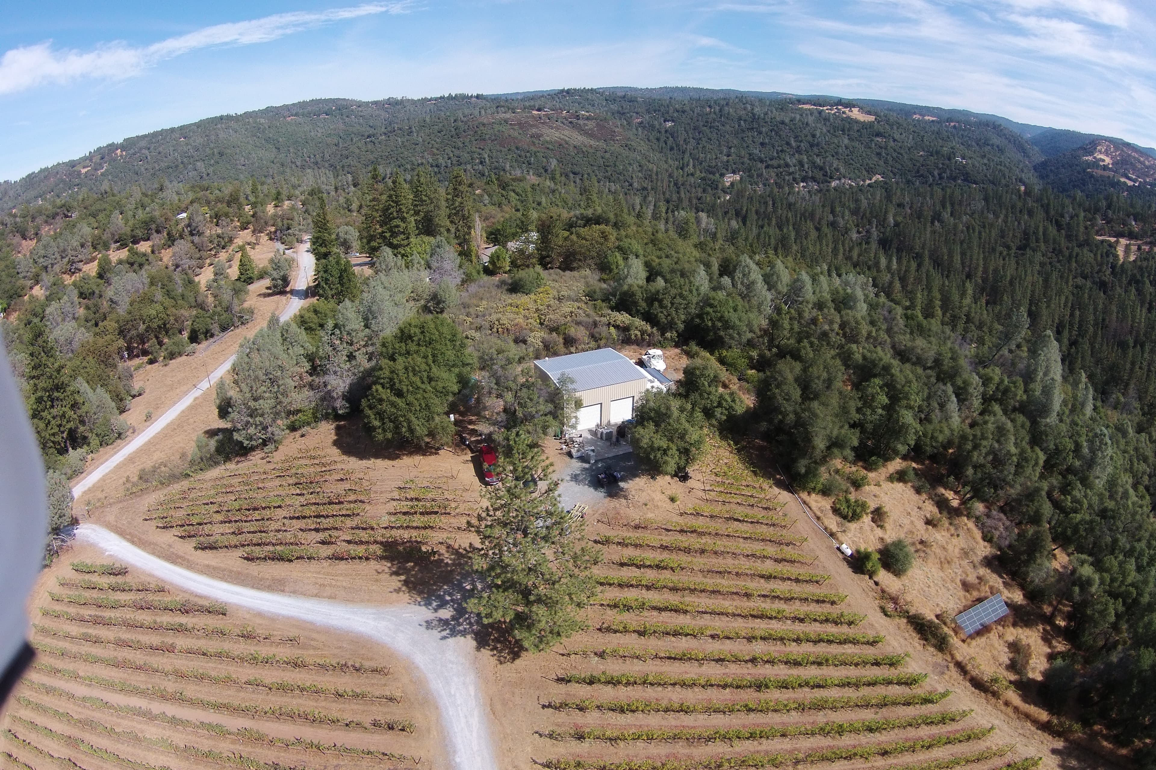 Aerial view of Apetahi Vineyard