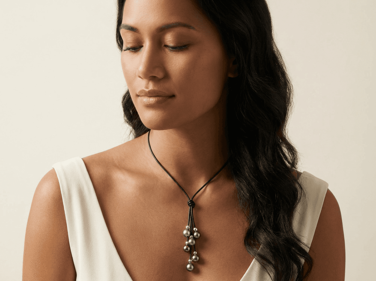 Necklace LN01 — on model