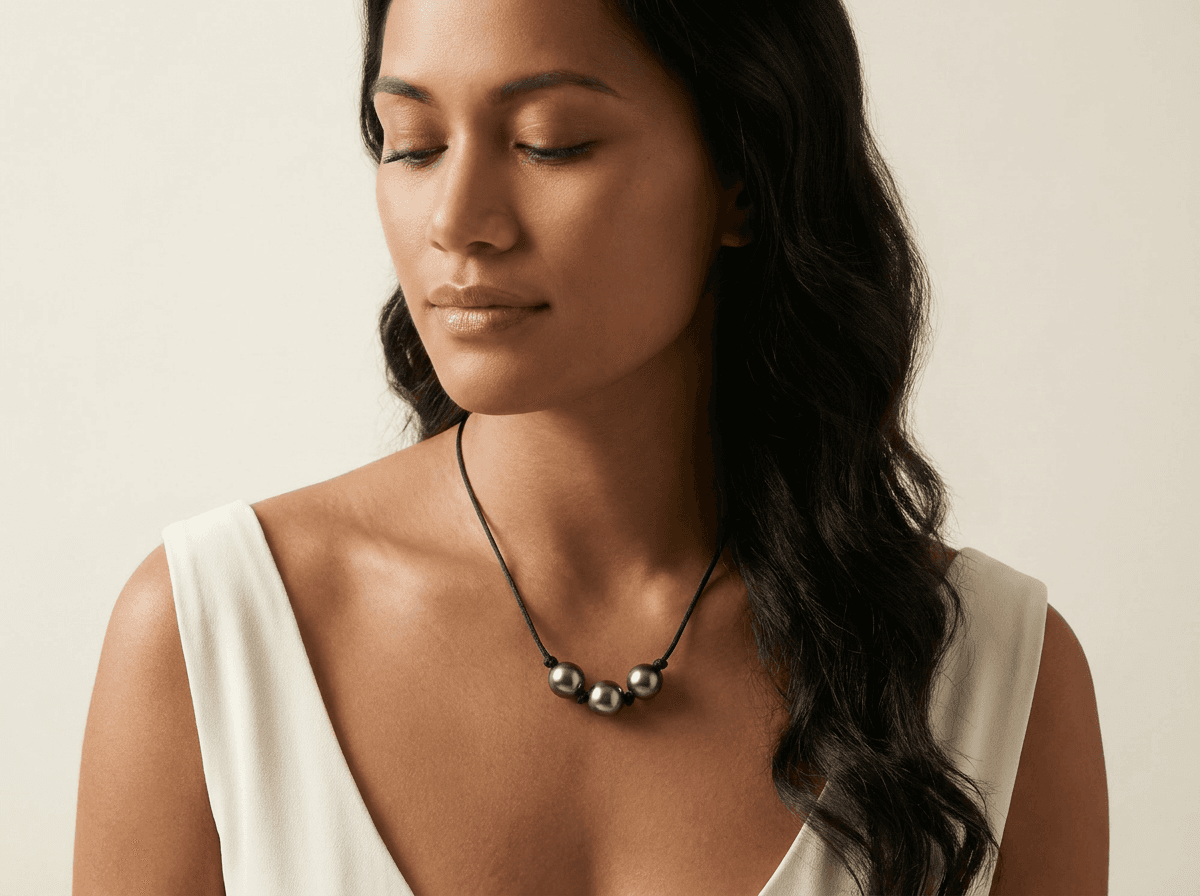 Necklace CA3 — on model