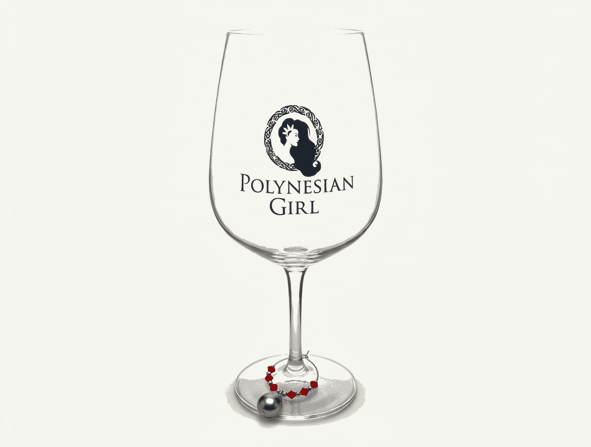 Wine Charm — on model