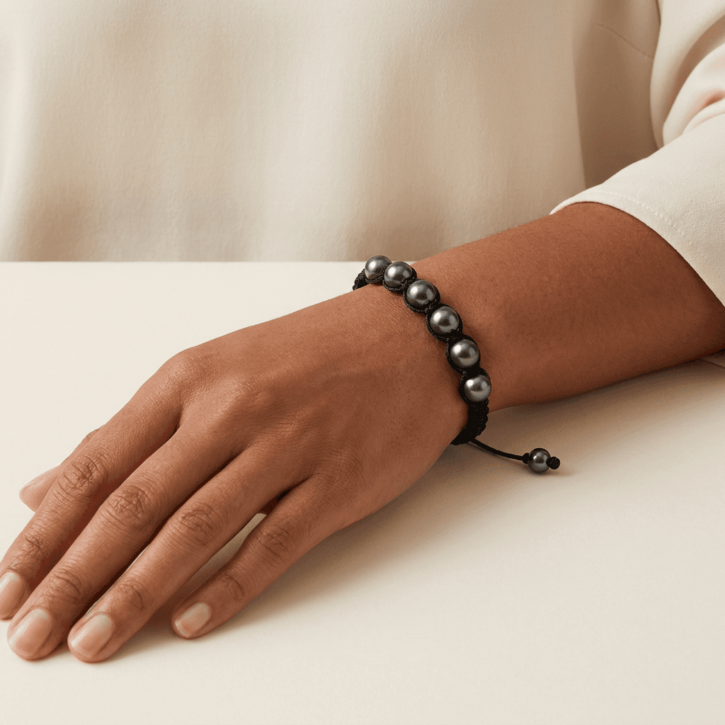 Bracelet 7 pearl — on model
