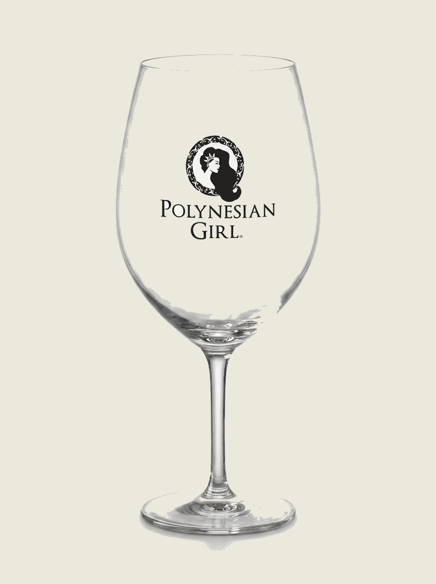 PG Bordeaux Glass — on model