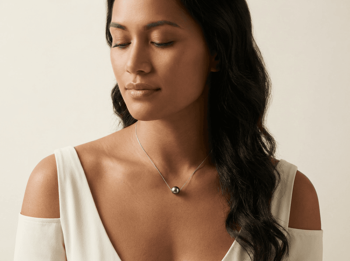 Necklace PG01 — on model